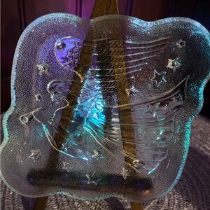 Vintage Mikasa Angel Stippled  embossed decorative dish for candy , Jewels..